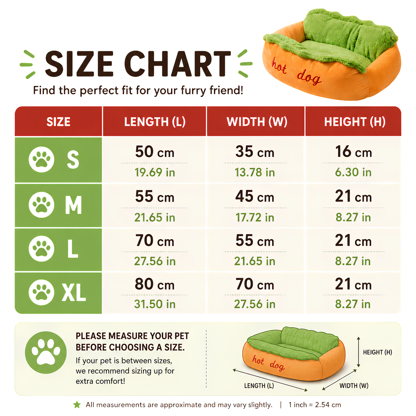WeenieBed™ Hot Dog Bed